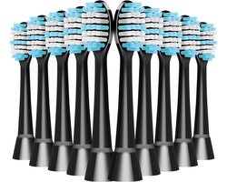 Vervangende tandenborstelkoppen compatibel met Wondersmile elektrische tandenborstel, Reserveborstels voor Wondersmile elektrische tandenborstel，black-10pc