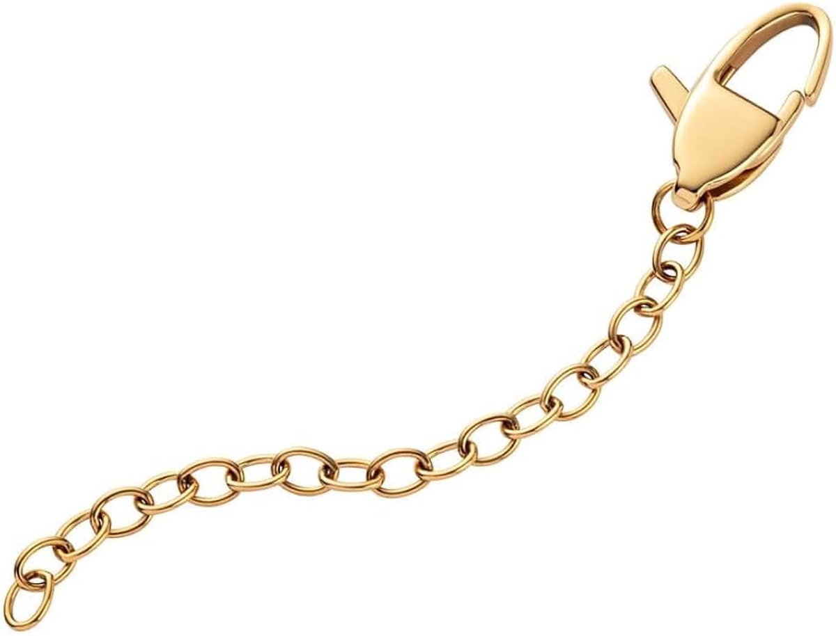 Verlengketting voor sieraden van roestvrij staal ca. 6,5 cm in verschillende varianten