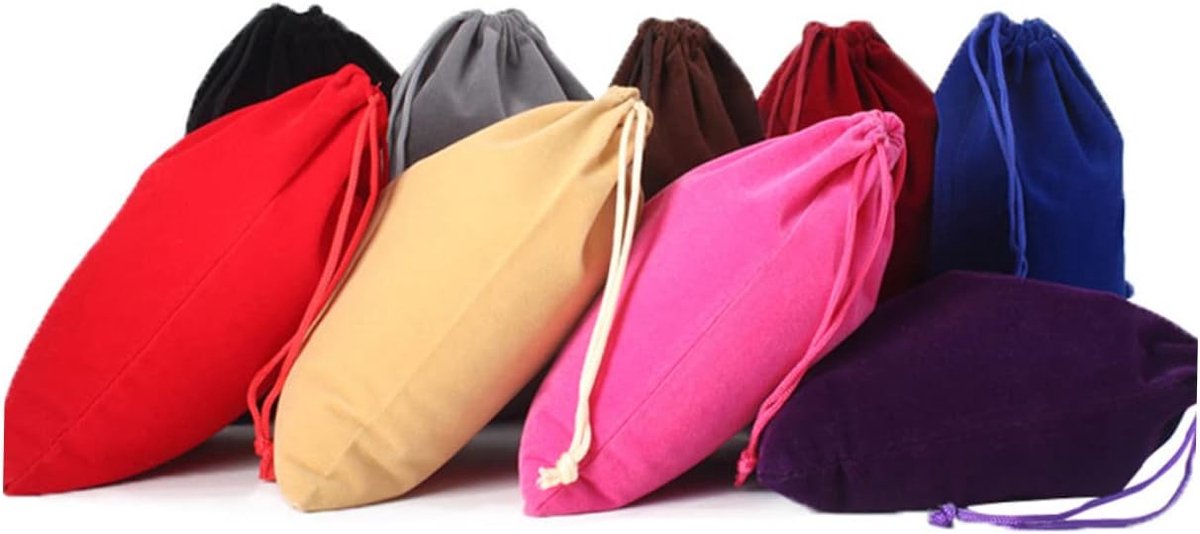 5 Stuks Elektrische haardrogerzak Zwart herbruikbaar maat zakje tasje lint Linnen multifunctionele tas met trekkoord flanellen tas met trekkoord pluizen zak met trekkoord