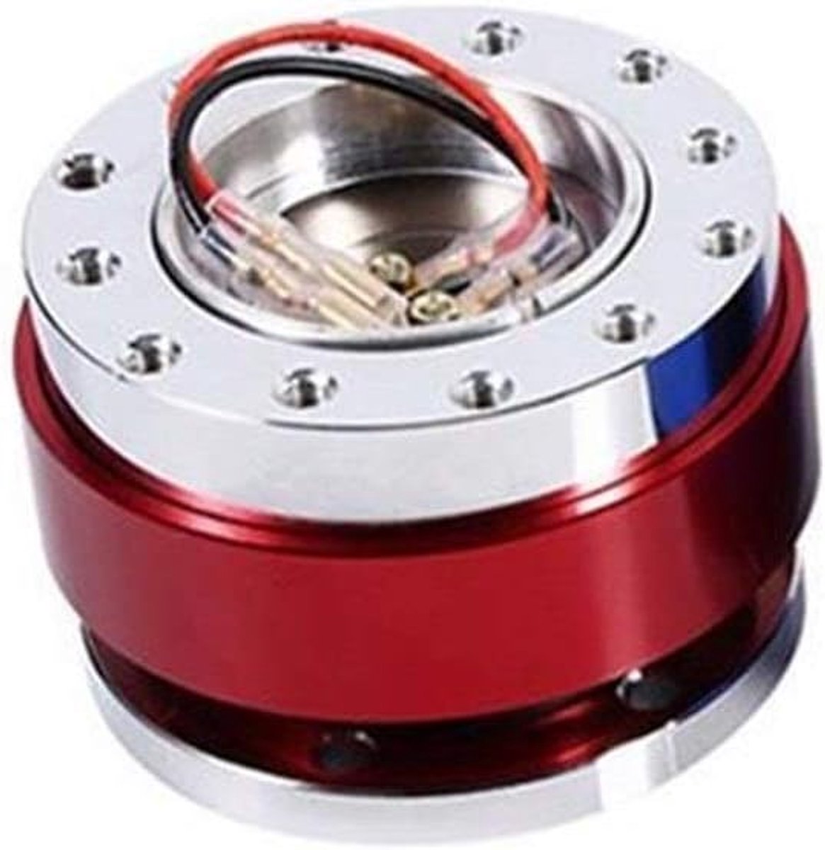 Auto Auto Quick Release Stuurwiel Afbreeknaaf Adapter Boss Kit Aluminium Auto stuurnaaf(Rot)