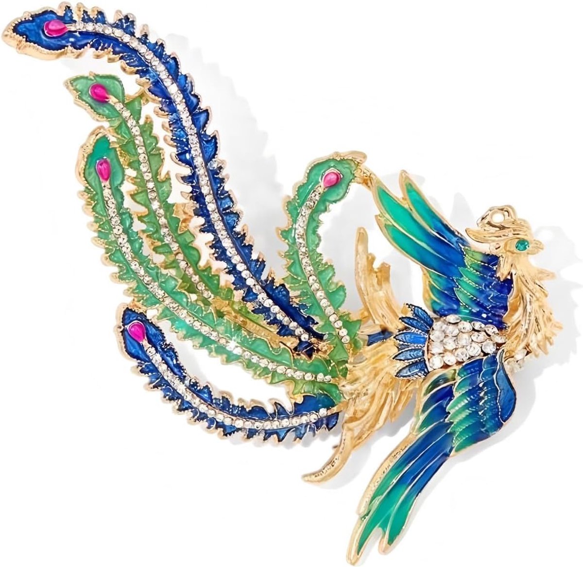 Menagerie broche, 8 stijlen luxe dieren broche collectie, vergulde kristallen pauw zwaan Phoenix Bee vlinder pin voor vrouwen, elegante jas blazer sjaal hoed pin sieraden cadeau