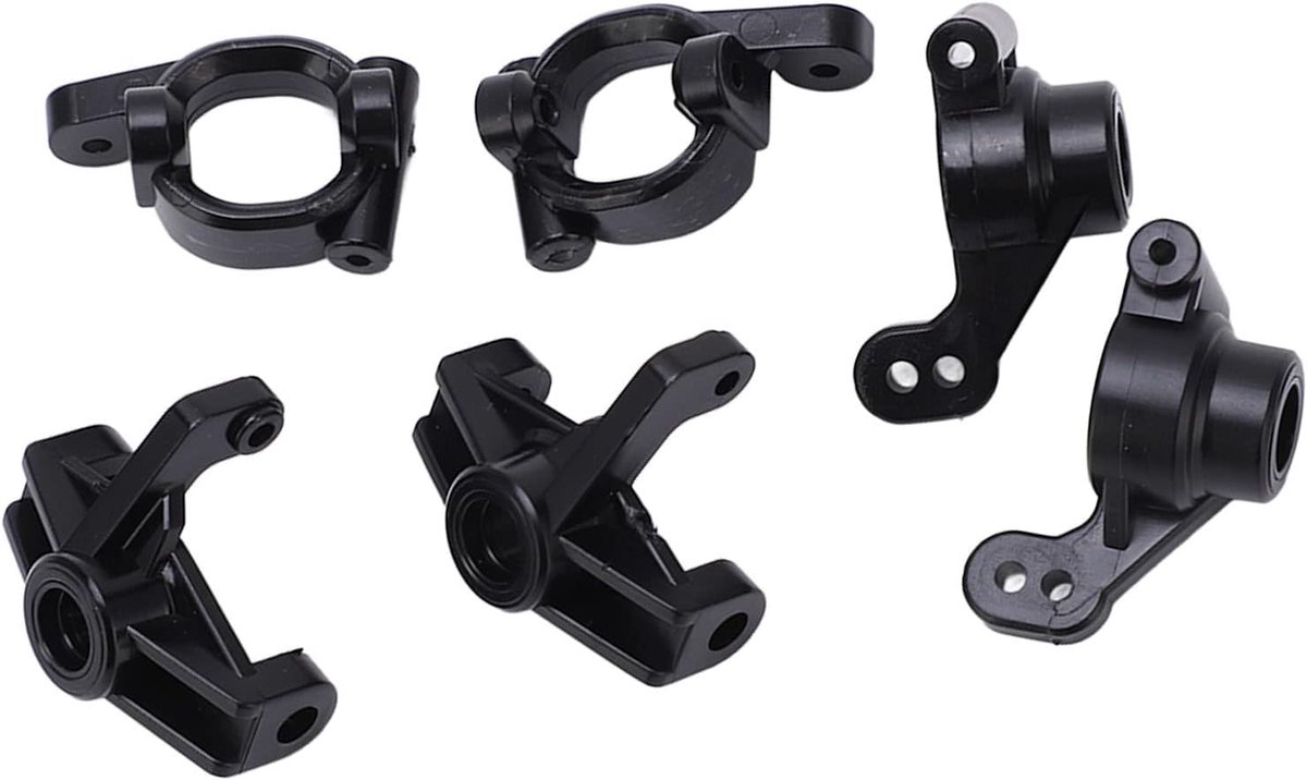 Achter C Blokken Stuurbeker Achterwiel Zitas Drager Set, Plastic Upgrade Onderdeel en Accessoires voor 144001 1:14 RC Auto
