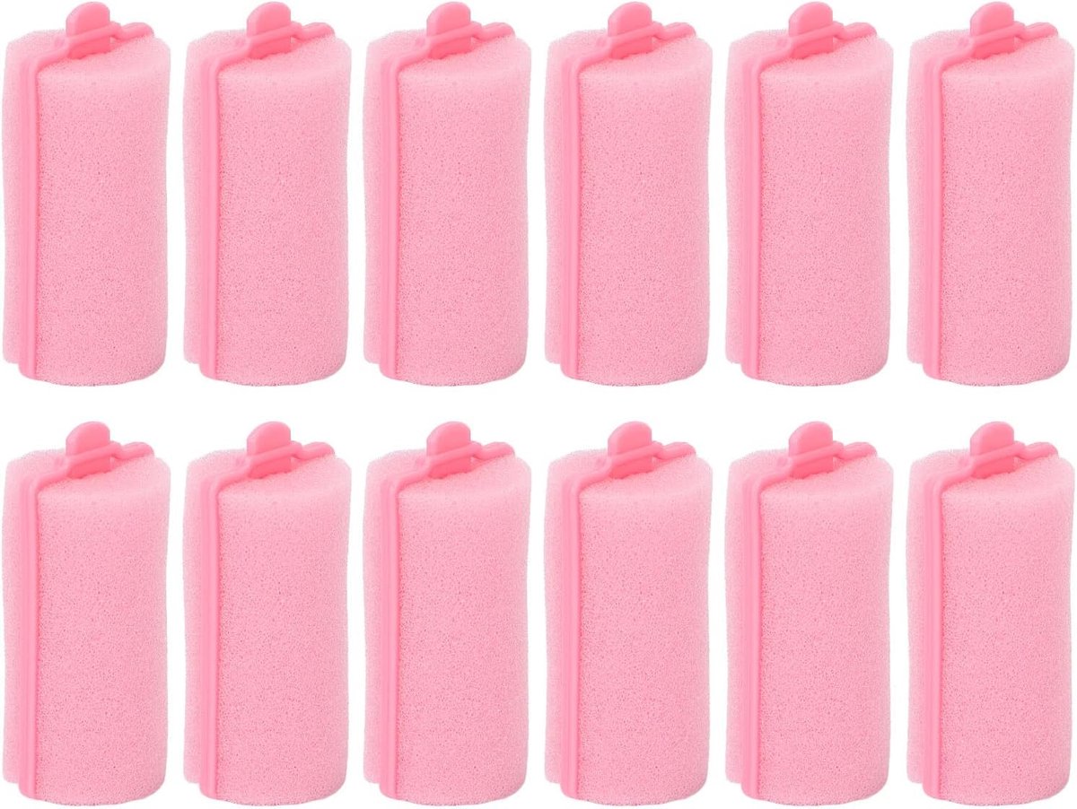 12 stuks schuimspons haarroller, professionele haarstyling rollerkrulspelden voor half haar, zachte sponge krulspelden DIY haarstyling kappersgereedschap voor vrouwen meisjes