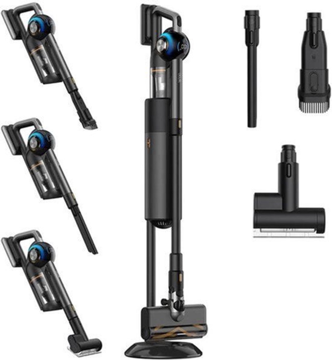 Draadloze Stofzuiger – Snoerloze Zuiger – Handstofzuiger – Stofzuigrobot – Automatisch Reinigingsstation – 2,5 Liter Reservoir – 215AW Zuigkracht