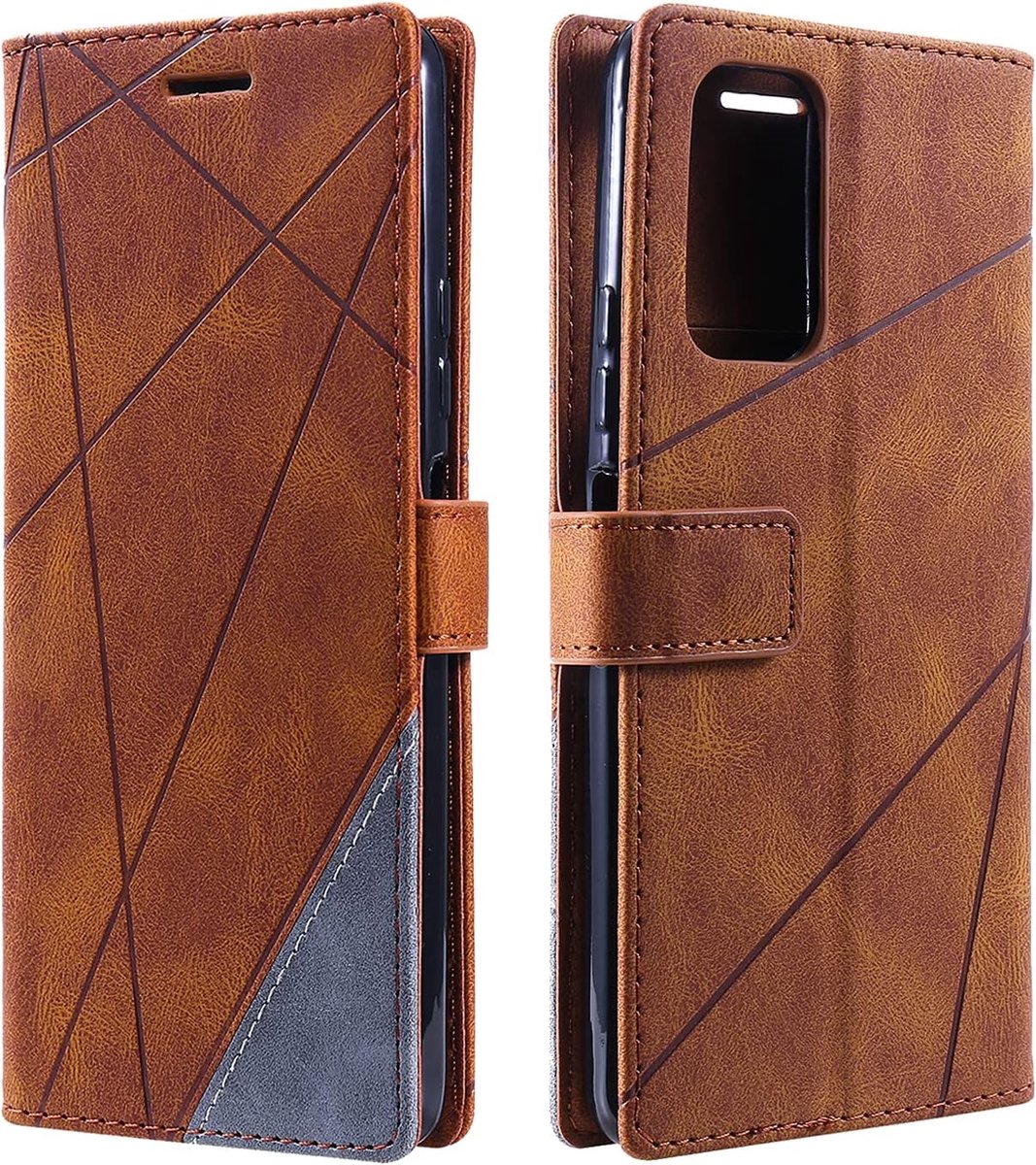 Hoesje voor Xiaomi 11 T/Xiaomi 11T Pro, PU Lederen Beschermhoesje Flip Beschermhoes Telefoonhoes Telefoonhoesje voor Xiaomi 11 T/Xiaomi 11T Pro, Bruin