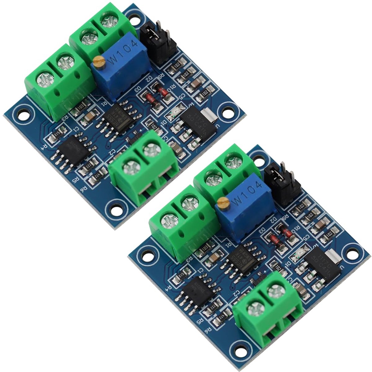 Spanningsmodule PWM 0V-10V 0%-100% spanningsomzettingsmodule -PWM spanningsmodule PWM (2 stuks)