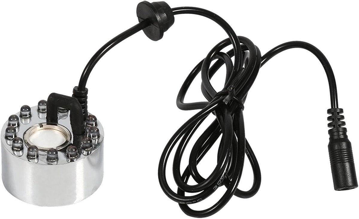 24 V Kleur Veranderende Ultrasone Fogger Mist Maker Fontein Vijver Verstuiver Luchtbevochtiger 12 LED Office Home(Adapter is niet inbegrepen)