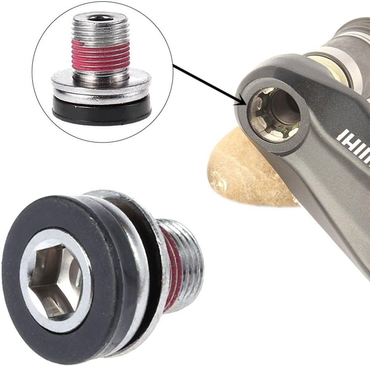Schroef Waterdichte Crank Bout M12 Voor Fiets Bottom Bracket As
