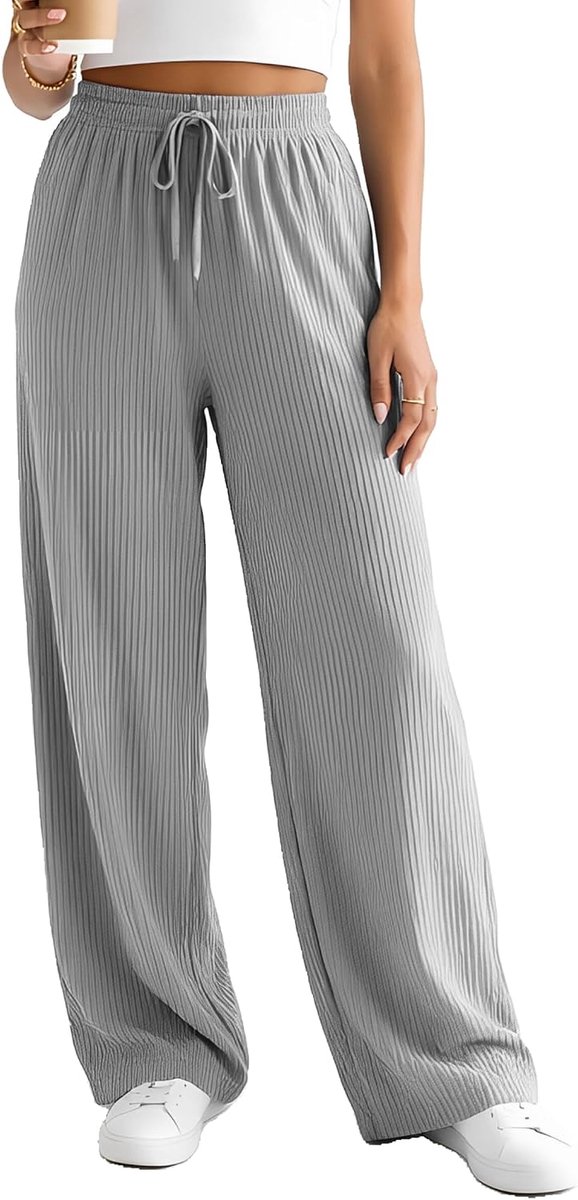 broek voor dames, casual joggingbroek, lange sportbroek, wijde pijpen, rechte palazzo-broek, stretch stoffen broek, baggy vrijetijdsbroek, lichte losse yogabroek, loungebroek, zomerbroek