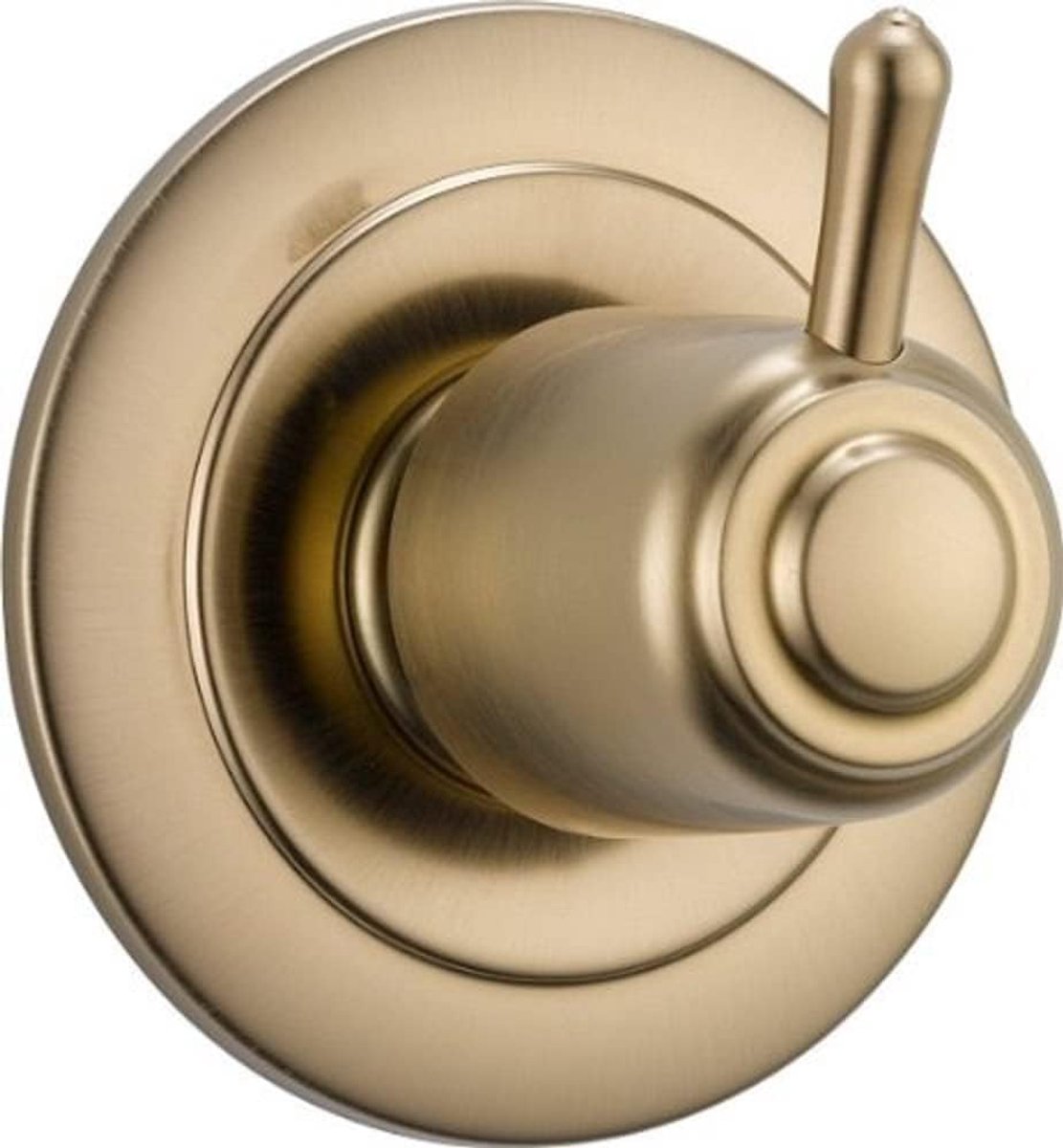 Drieweg omstelkraan voor badkamer, champagne brons, met keramische binnenwerk, 3 standen