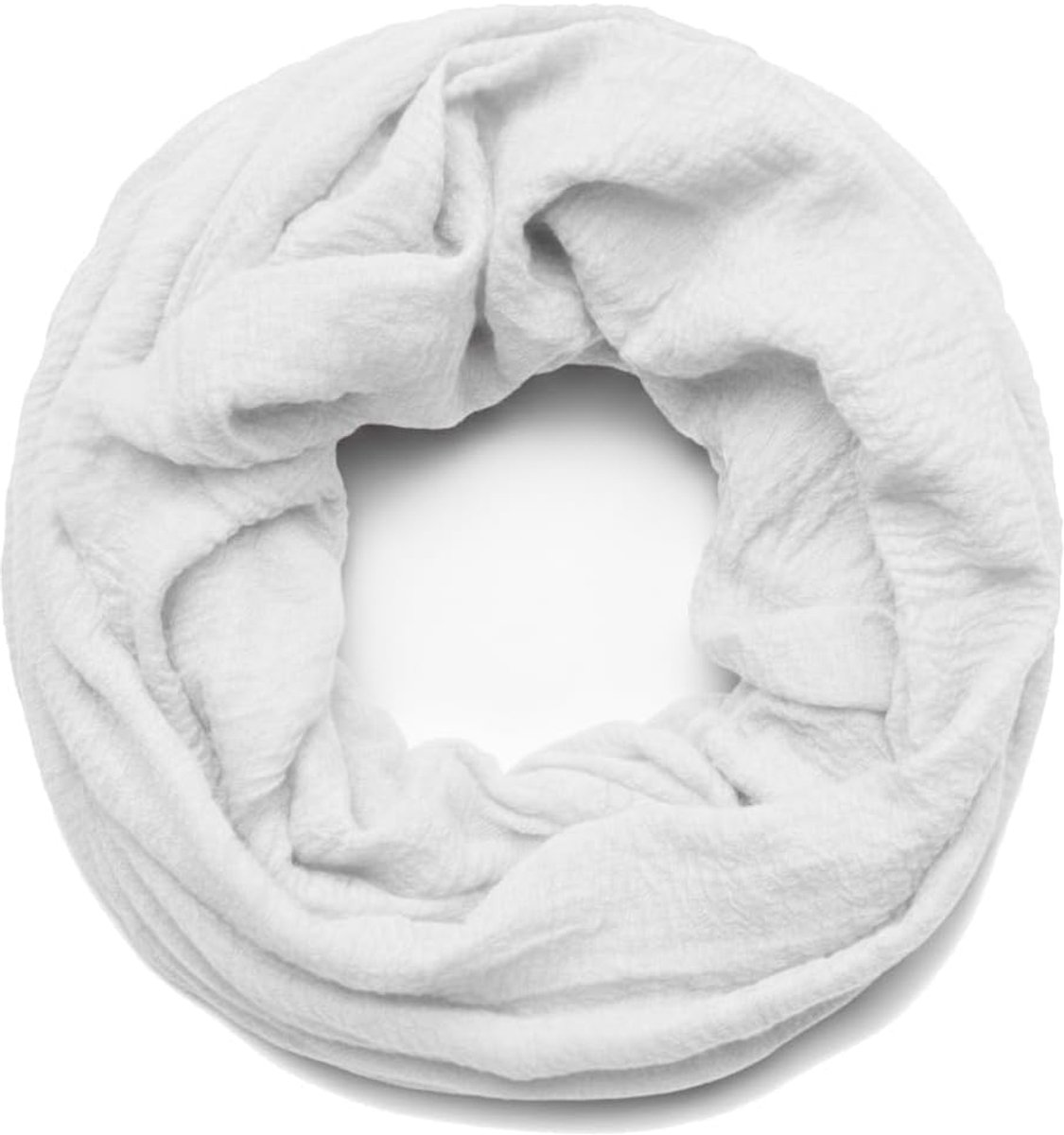 Der Rich - Snood sjaal, gekreukt, licht, nekband, voor dames en heren