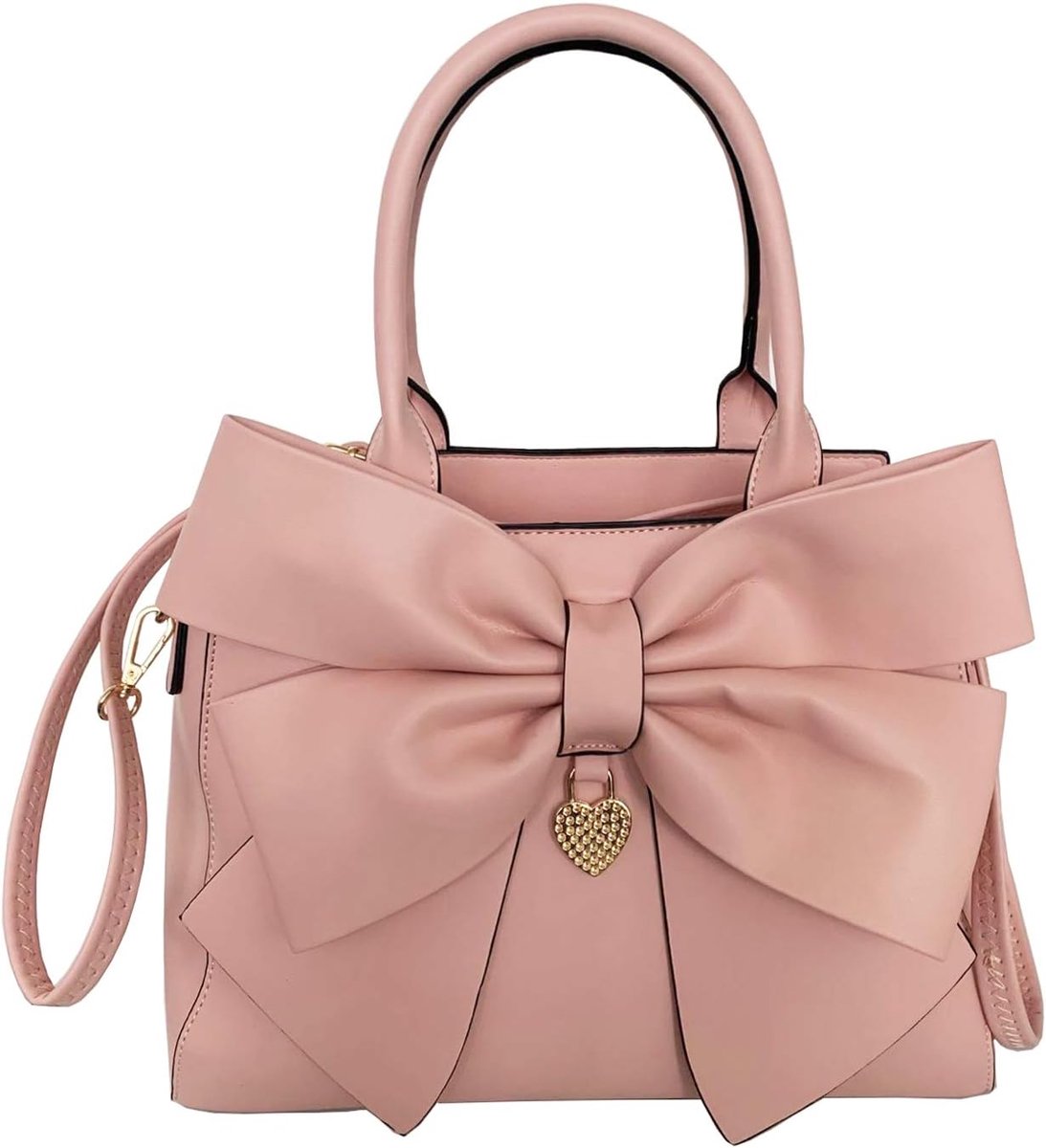 Handtas 2 Stks Set Grote Strik-Knoop PU Lederen Top Handvat Tas Designer Tote Tas Clutch Portemonnee Set voor Dames