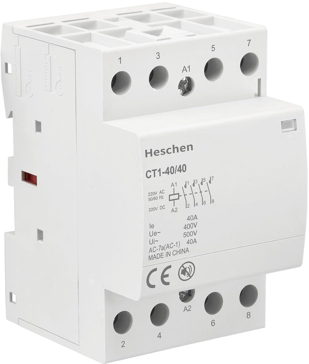 Modulaire AC-beveiliging 40A - 4-polig - 4 normaal open - Voor circuitcontrole op 35mm DIN-rail