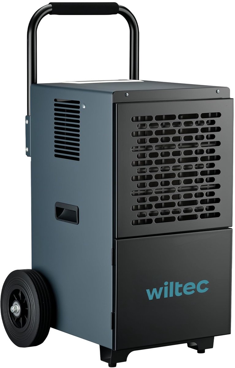 Luchtontvochtiger Bouwdroger - 50 Liter Per Dag Capaciteit - 650 Watt Vermogen - 7 Liter Watertank - Grijs - Voor Grote Ruimtes