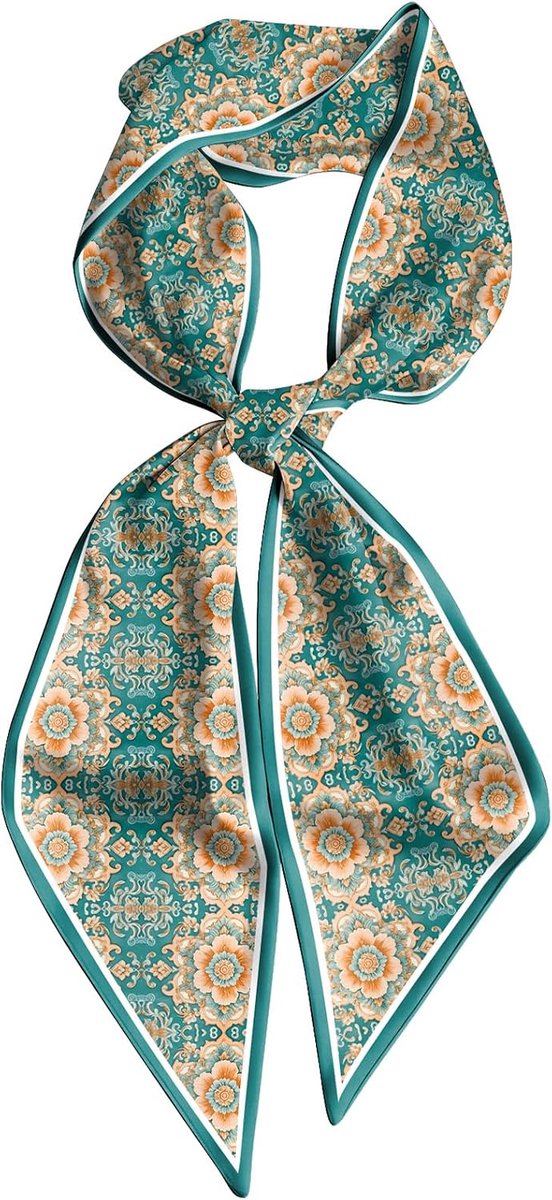 Haar Sjaal Zijde Gevoel Lange Satijnen Headwrap Neck Sjaals voor Handtas Decoratie Leuke Vrouwen Meisjes 159 * 16,7 cm
