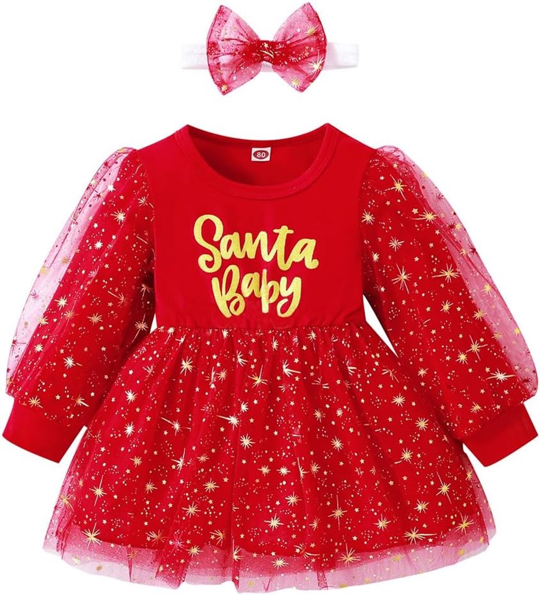 Jurk voor kleine meisjes, 3D-vlinders, Kerstmis, fluweel, tutu-jurk