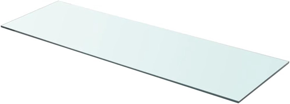 Planken voor muren, zwevende planken, wandplank, plank, 2 stuks, transparant glas, 90x30 cm, voor kantoor, woonkamer, balkon, keuken