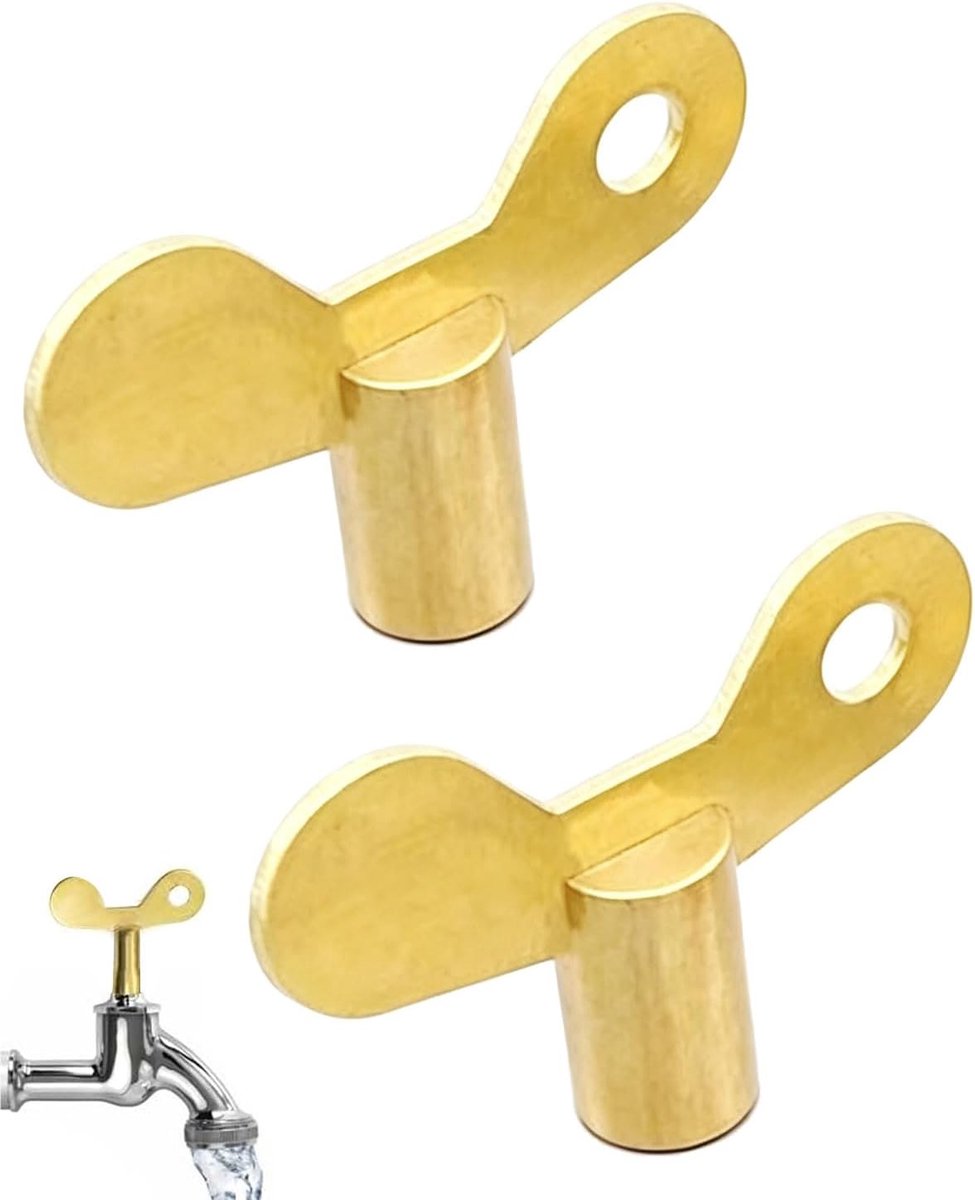2-delige sleutelset voor vierkante kranen 6x6 mm