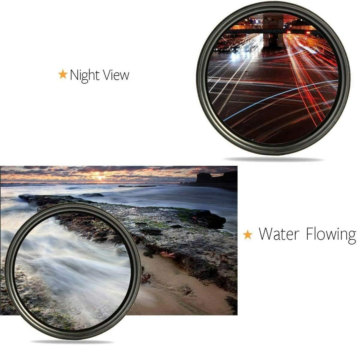 Variabele neutrale dichtheid nd filter 2-32 - 400, verstelbare ND2 naar ND400 (8 stops) set kit voor Canon Nikon Sony DSLR camera met opbergdoos
