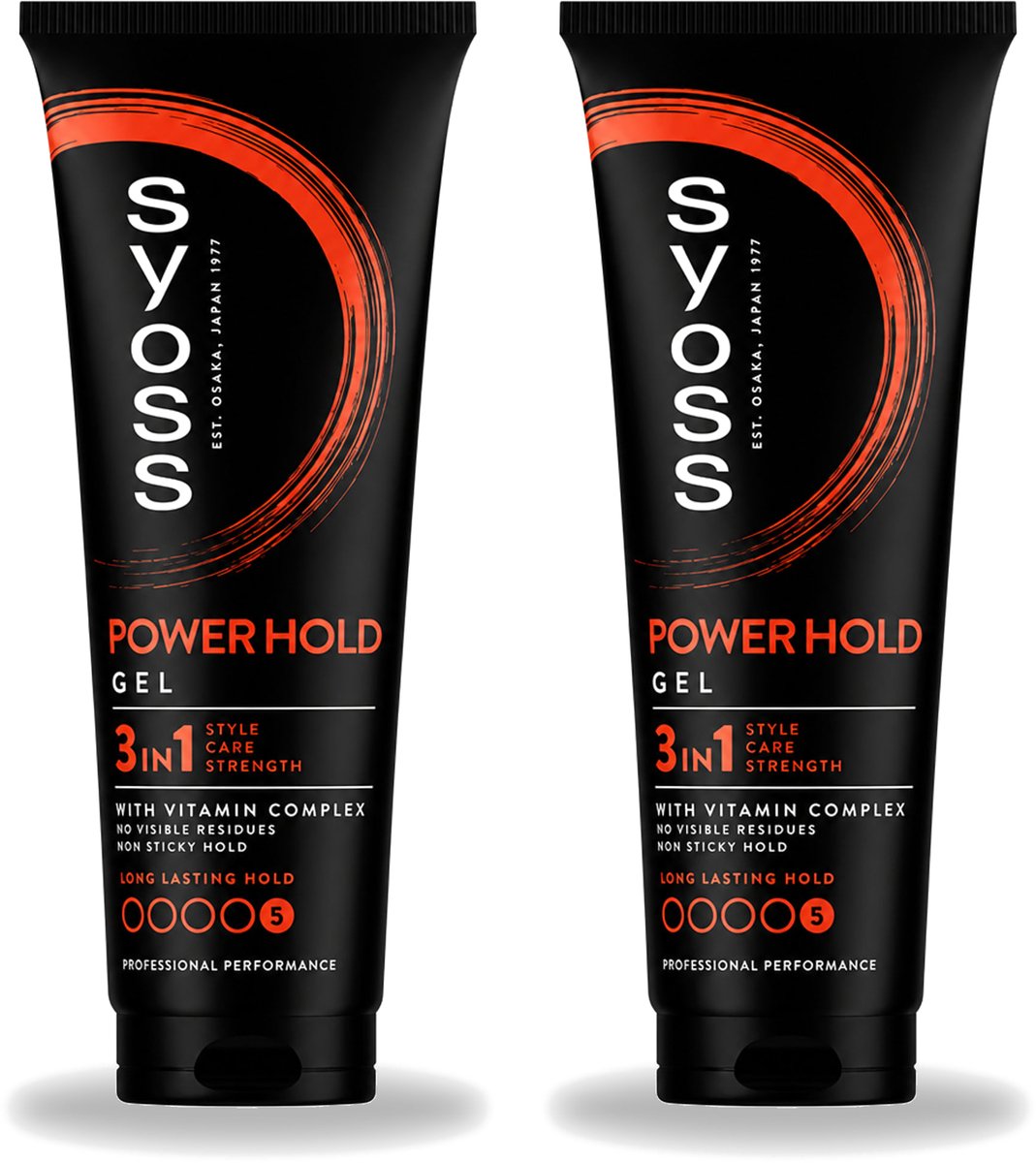 2 x Syoss - Power Hold - Haargel - Extra Sterke Fixatie - 250 ml - Voordeelverpakking - 2 stuks