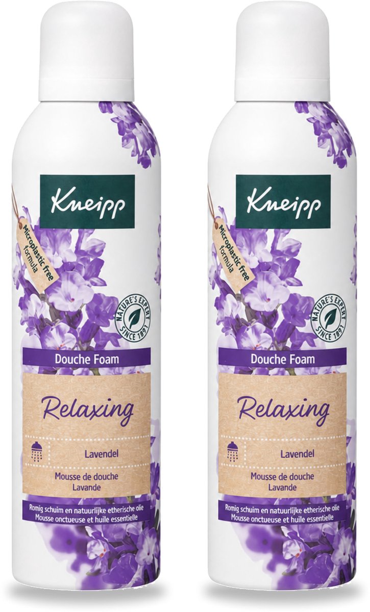 2 x Kneipp - Douche schuim - Relaxing - Lavendel - 200 ml - Voordeelverpakking - 2 stuks