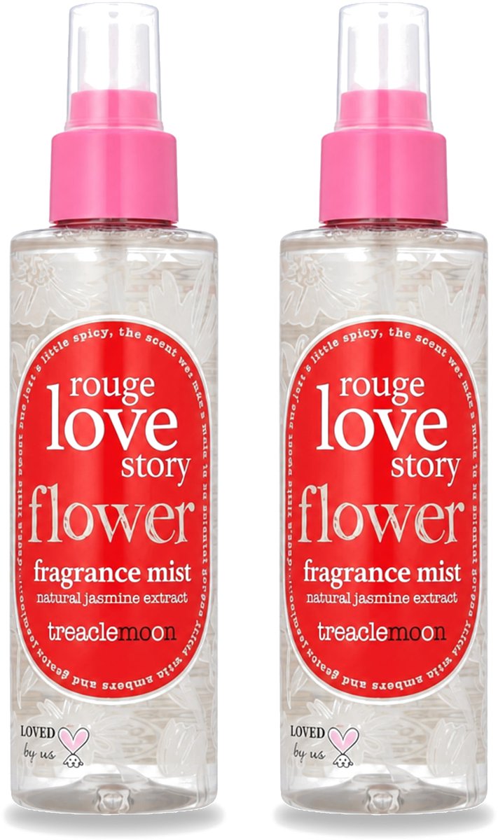 2 x Treaclemoon – Body Mist – Rouge Love Story – 150 ml - Bulkverpakking - 2 stuks
