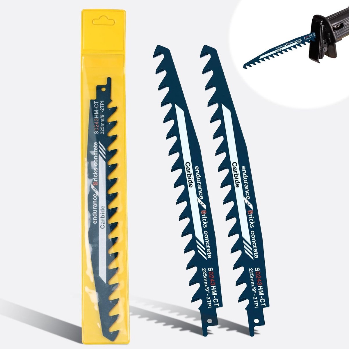 Professionele Holzaagbladen voor het Snijden van Steen, Hout, Baksteen en Cement - Universele Accessoires voor Diverse Zaagmachines - 225 mm