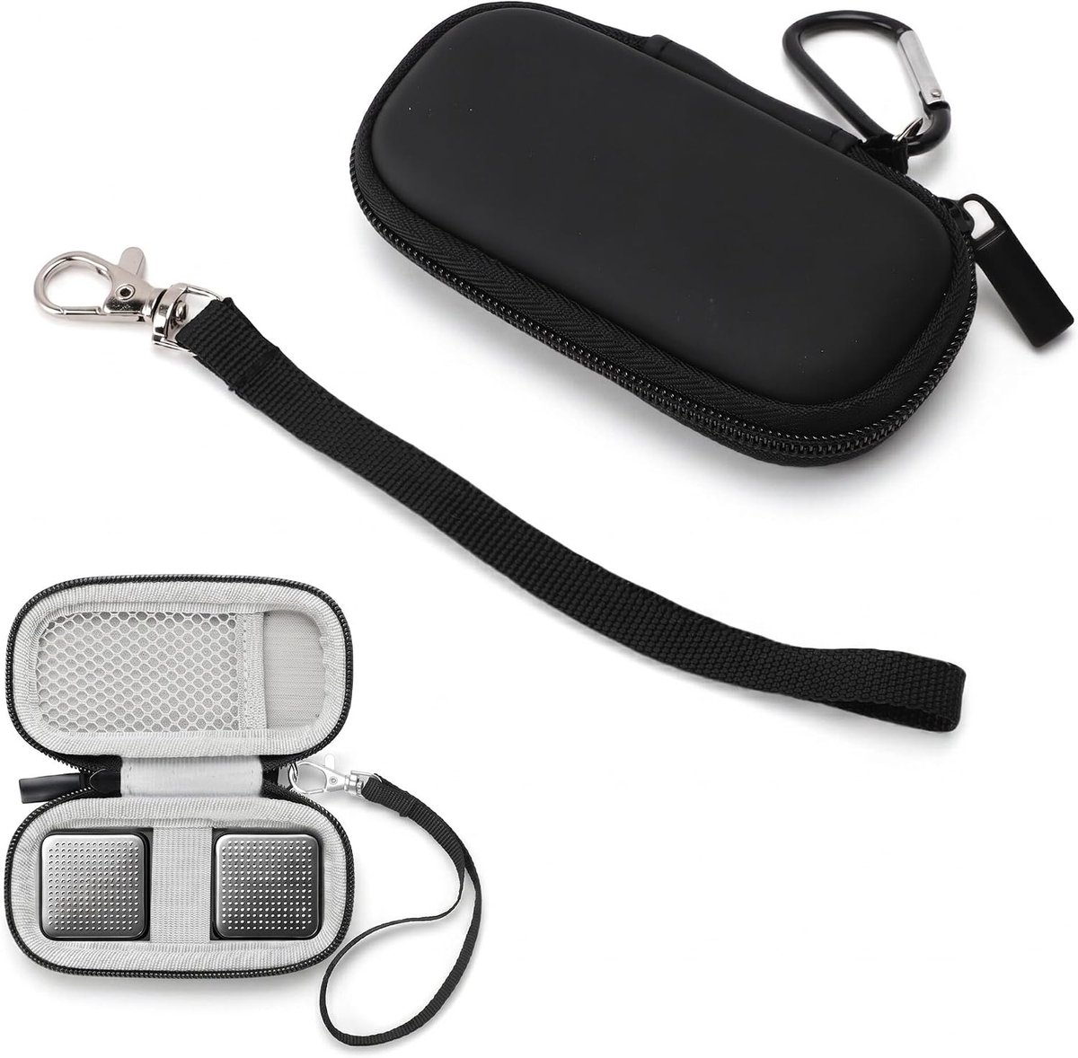Waterdichte reisaanpassing voor Kardia, Compacte Opbergtas voor Alvet Kardiamobile 6l Ekg, Transportdoos met handvat armband, Kleur Zwart