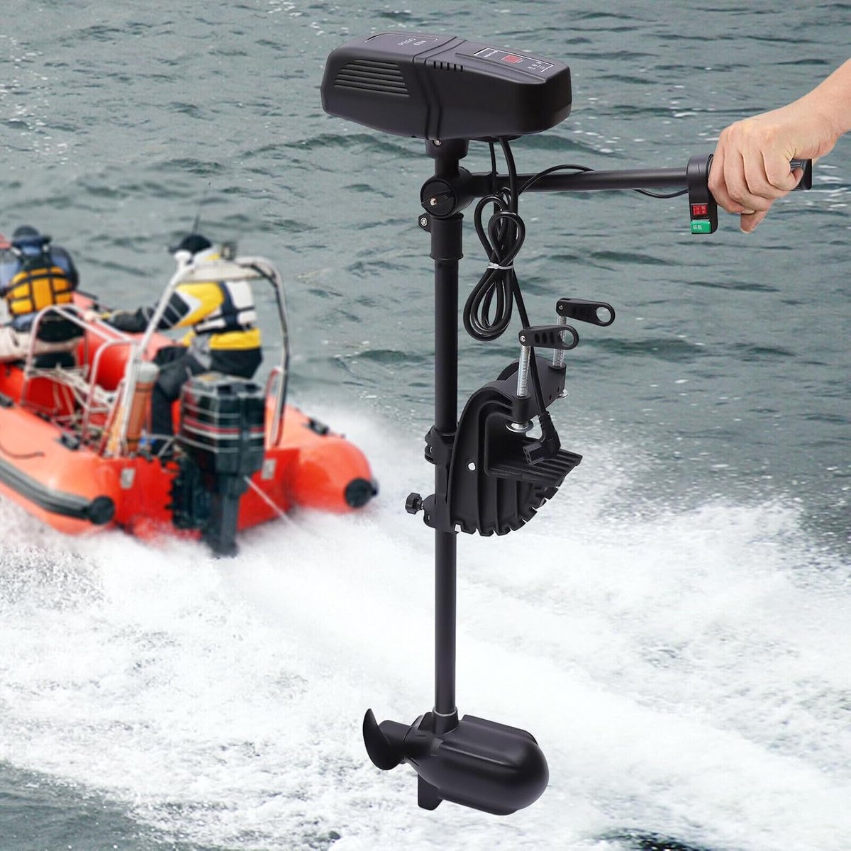 Buitenboord, 1400 W, 260 LBS, met vooruit- en achteruitversnellingen, vissersboot, motor en boot