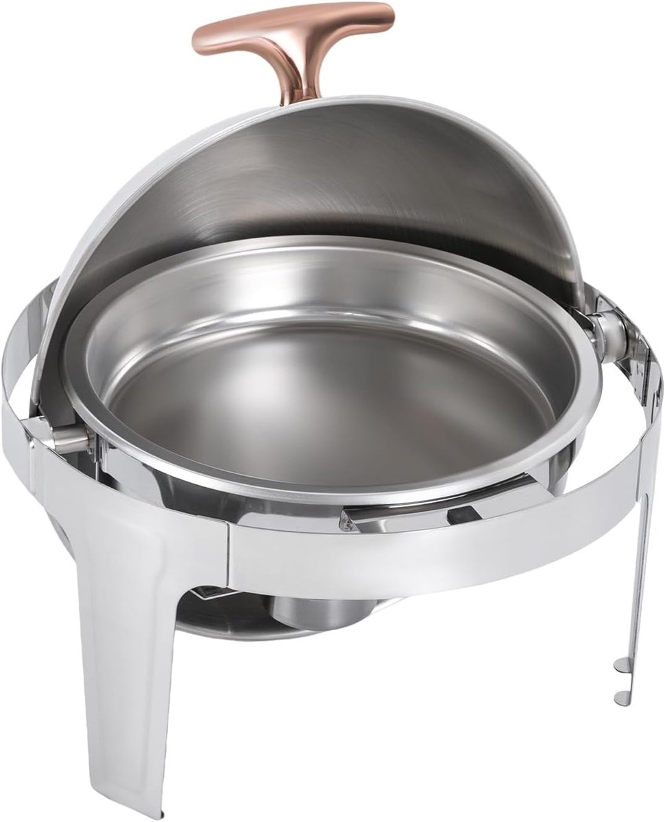 Dish Set Roll Top Buffet roestvrij staal met houder voor feestjes