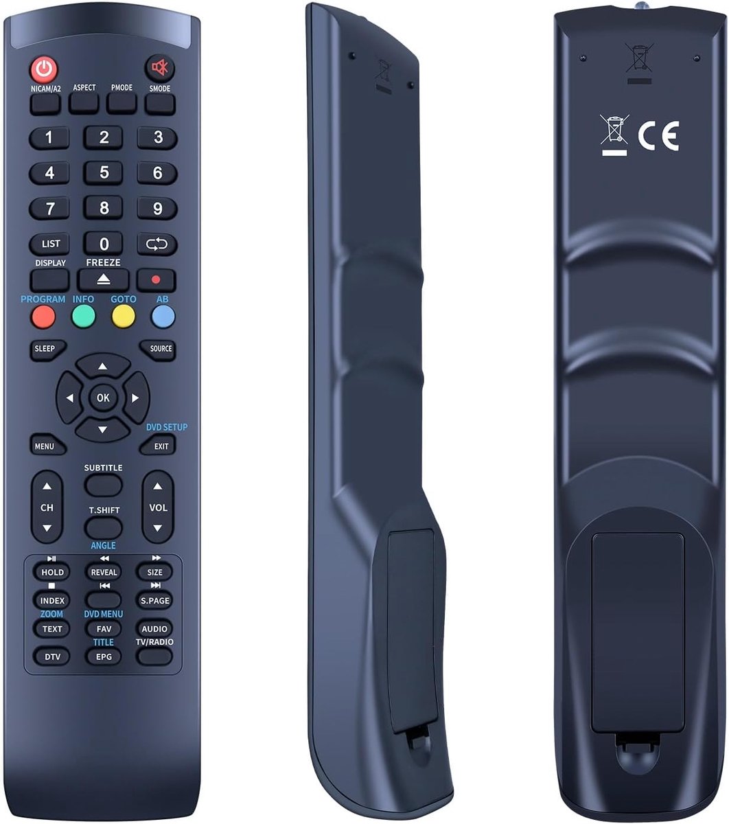 Afstandsbediening vervangende set voor Dyon Beta 24, Beta 26, Center 32 PRO V2, Combo 32, Combo 40, Core C24D+ Basic, Core C32D+ Basic