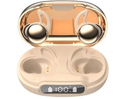 De Beste Gadgets Sleep Earbuds – Slaap Oordopjes voor Zijslapers – Bluetooth 6.1 – Noise Cancelling – White Noise – 48 Uur Batterij – USB-C – Goud