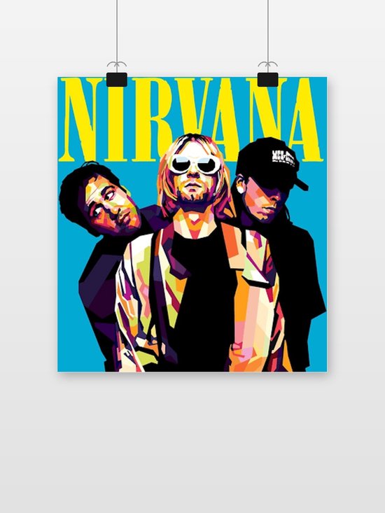 Nirvana Poster - Band - Kurt Cobain - Rock - Pop Art - posters