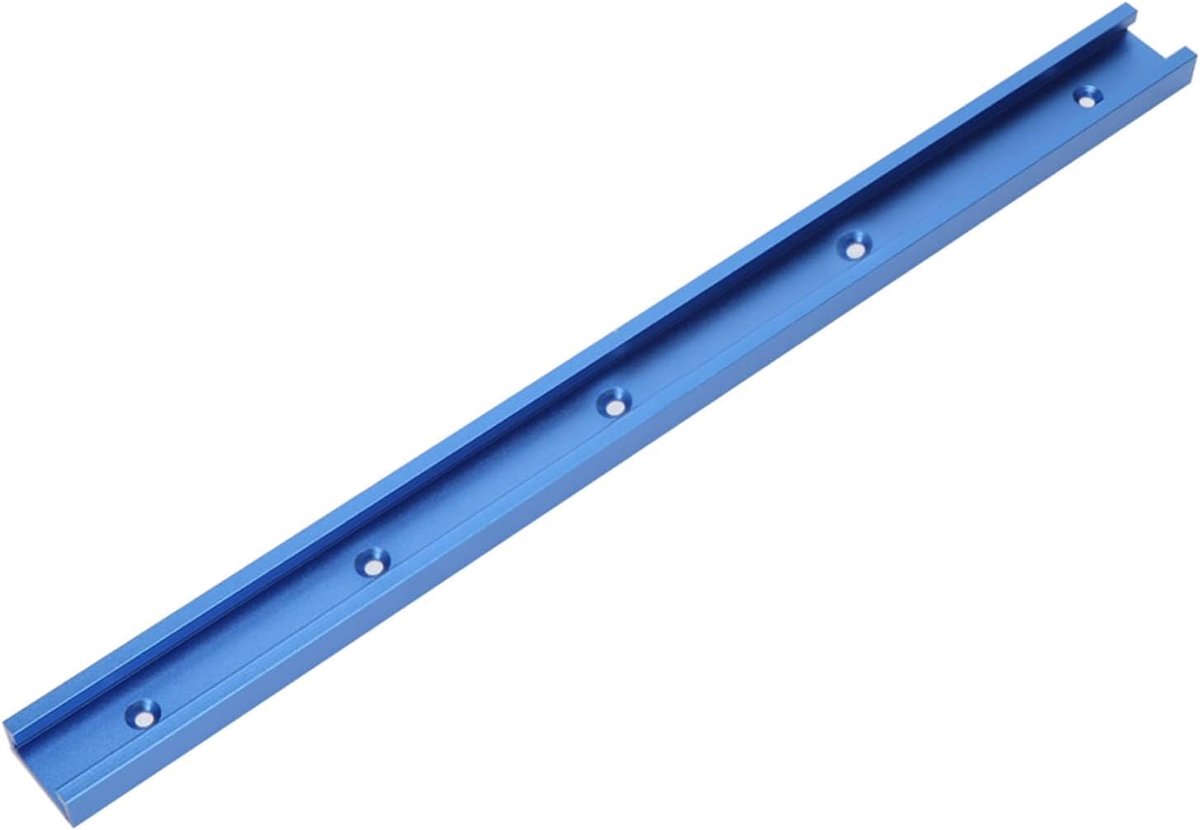 Verstekrail voor Houtbewerking 800mm, Blauw Aluminium Slijtvast Duurzaam voor Freestafel en Zaagtafel