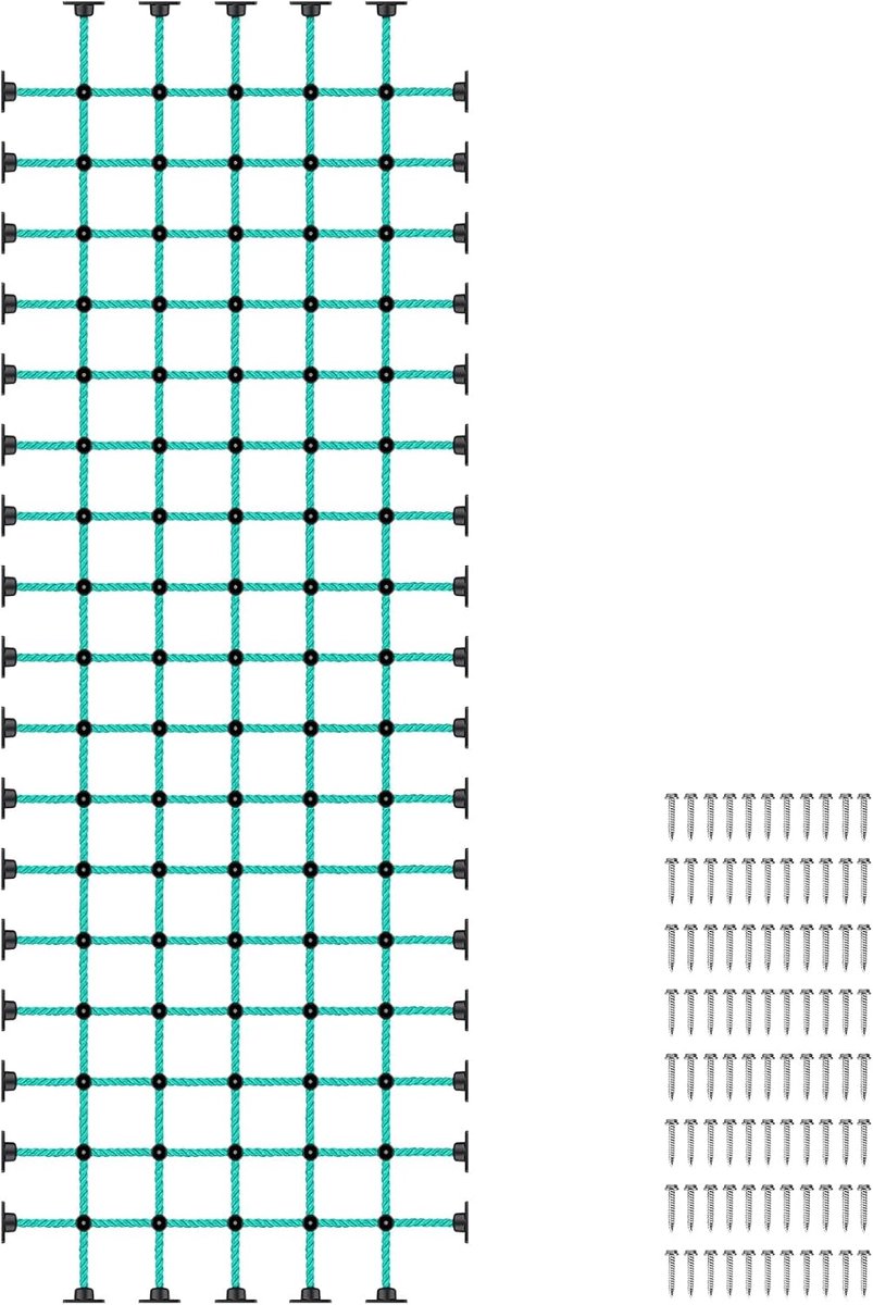 geitjes die Netto met Mount Basis voor 48" × 144" Houten Kaders beklimmen