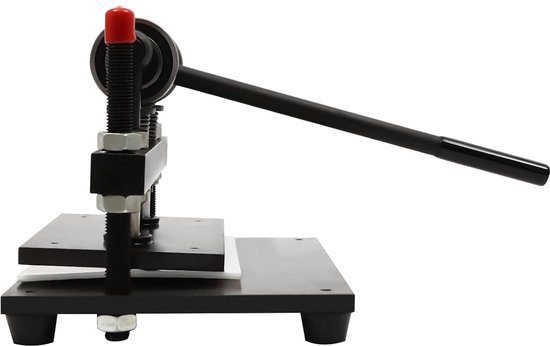 Lederen stans snijmachine leder preegmachine pers snijden stalen plaatpers voor stoffen leer kunststof rubberen platen ledersnijmachine 12 mm stalen plaat pers reliëf 360 x 270 m — afbeelding 4