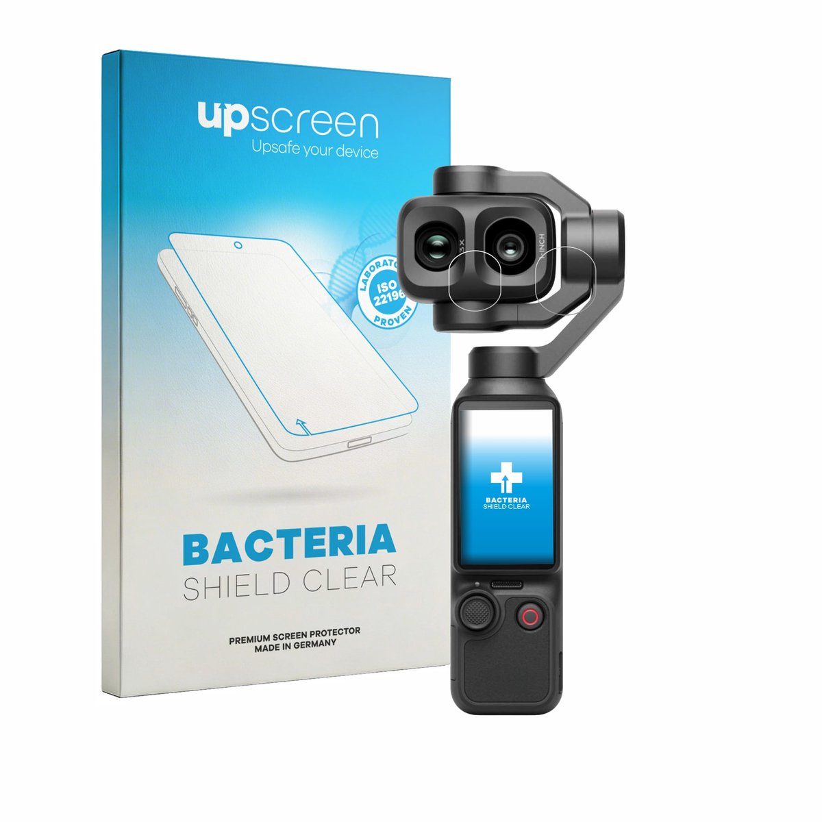 upscreen - Screenprotector voor DJI Osmo Pocket 4P (Lens) - Folie Beschermfolie transparant antibacterieel