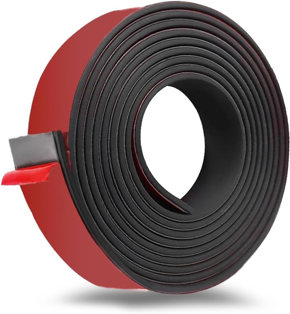 Rubberen strips, zelfklevend, 3,2 m (l) x 25 mm (b) x 3 mm (d), neopreen, rubberen mat voor afdichting, massief rubber, rubberen afdichting voor vloerbedekking, doe-het-zelf, schokbescherming