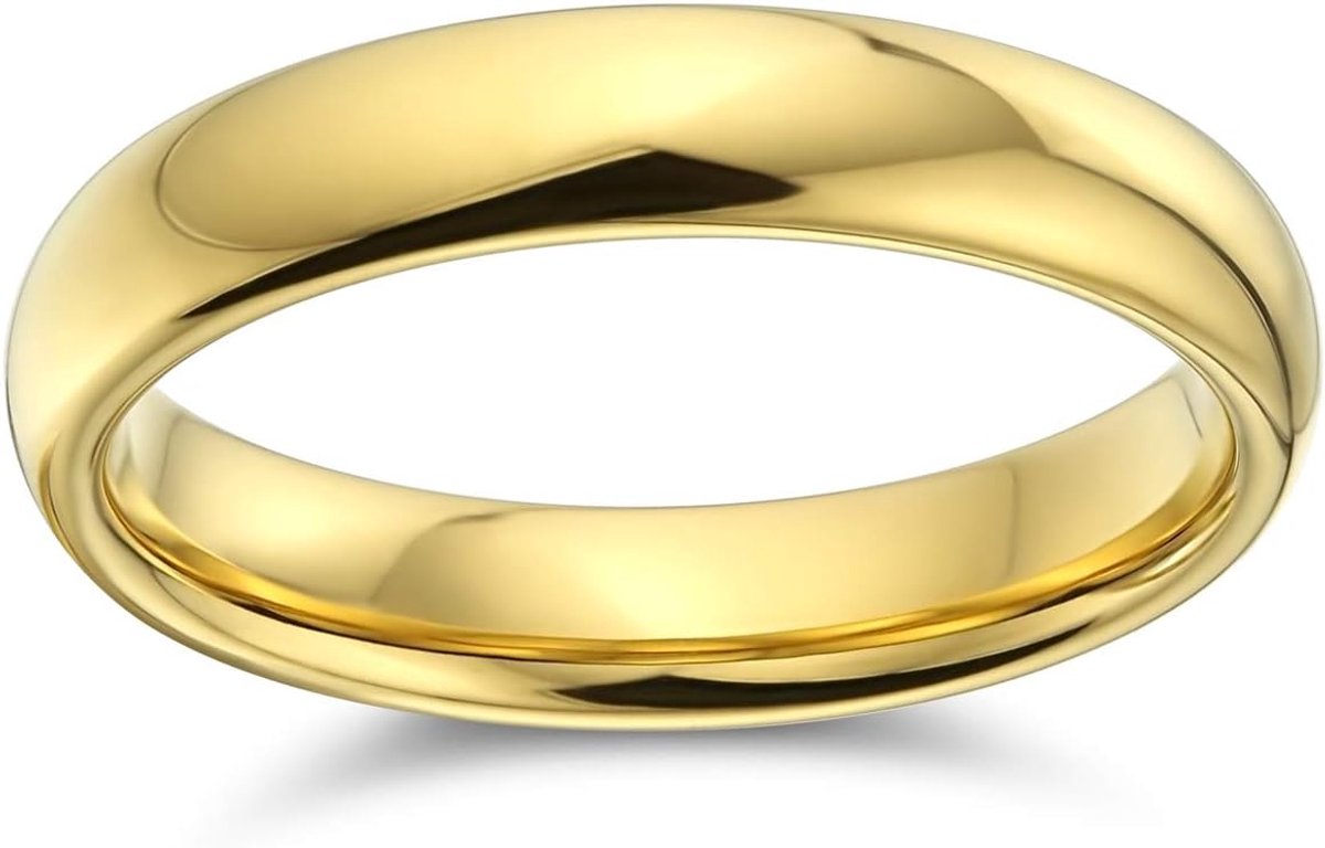 Plain Eenvoudige Dome Koppels Klassieke Zwart Rose Goud Plated Titanium 2-8MM Trouwring Ring Voor Mannen Vrouwen Comfort Fit