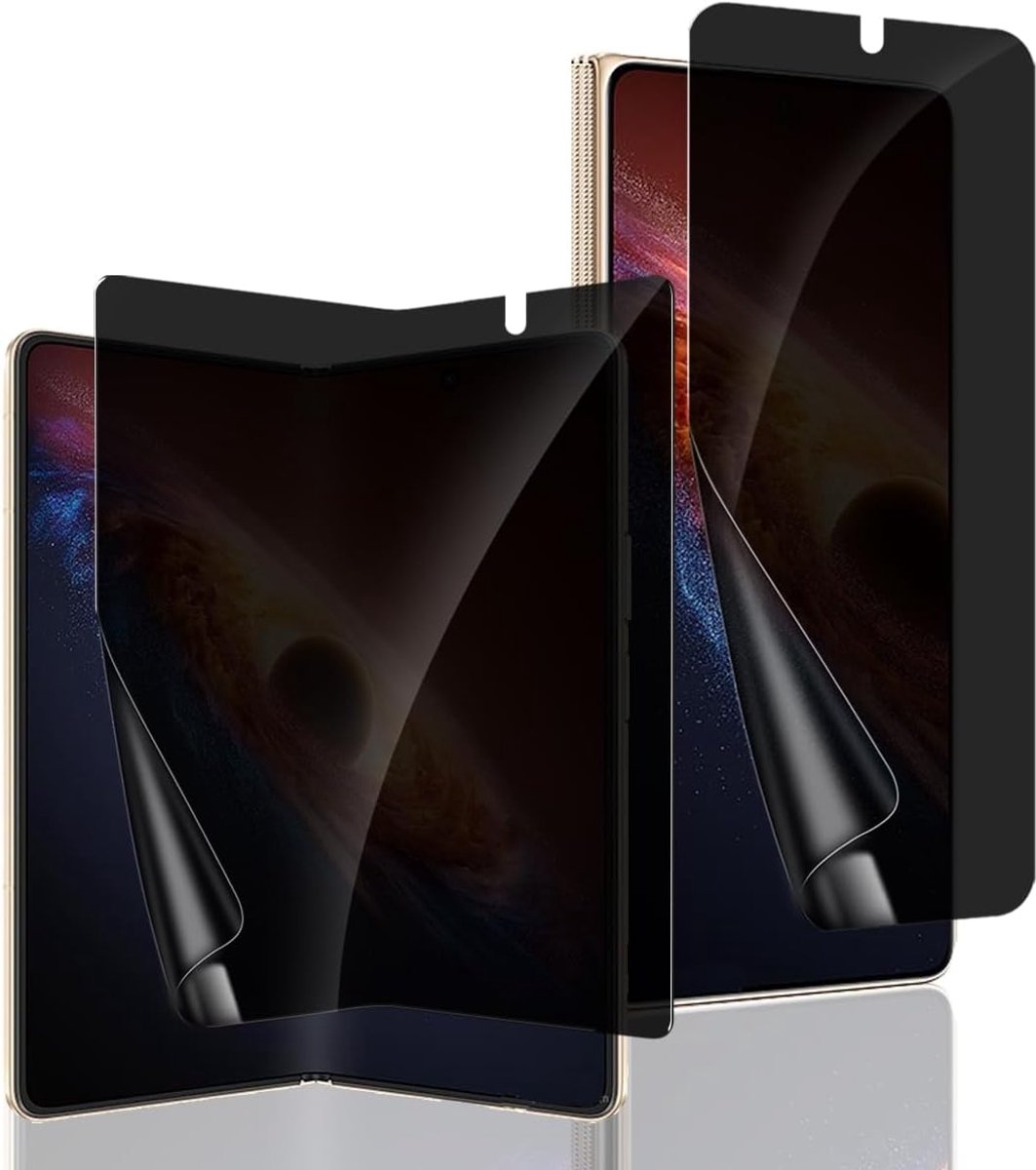 Inkijkbescherming beschermfolie voor Honor Magic V6, [niet pantserglas], 2 stuks, anti-spatfolie, luchtbelvrij, anti-kras, privacy pantserfolie voor Honor Magic V6