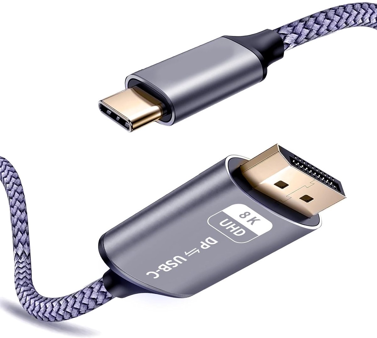 naar Displayport kabel bidirectioneel, 8K @60Hz 4K @120Hz 2K @140Hz, 1,8M