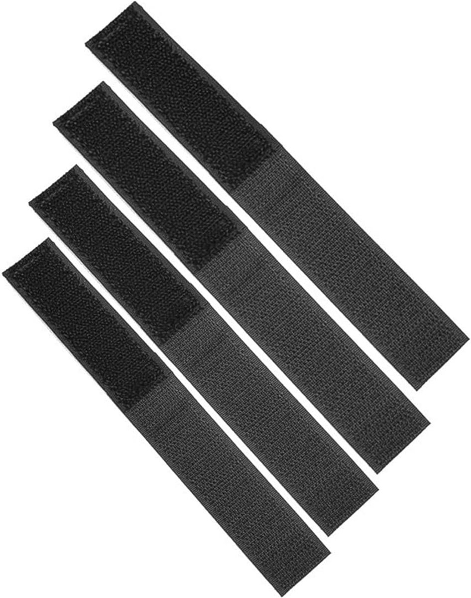 4 stuks kabelbinderpatches accessoires voor tactische rugzakken voor outdoor-rugzakken, zwart, Eén maat