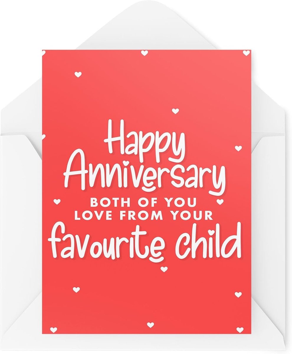 verjaardagskaarten - Gelukkige verjaardag liefde van uw favoriete kind - Ouder verjaardag kaarten - van zoon dochter - CBH1898