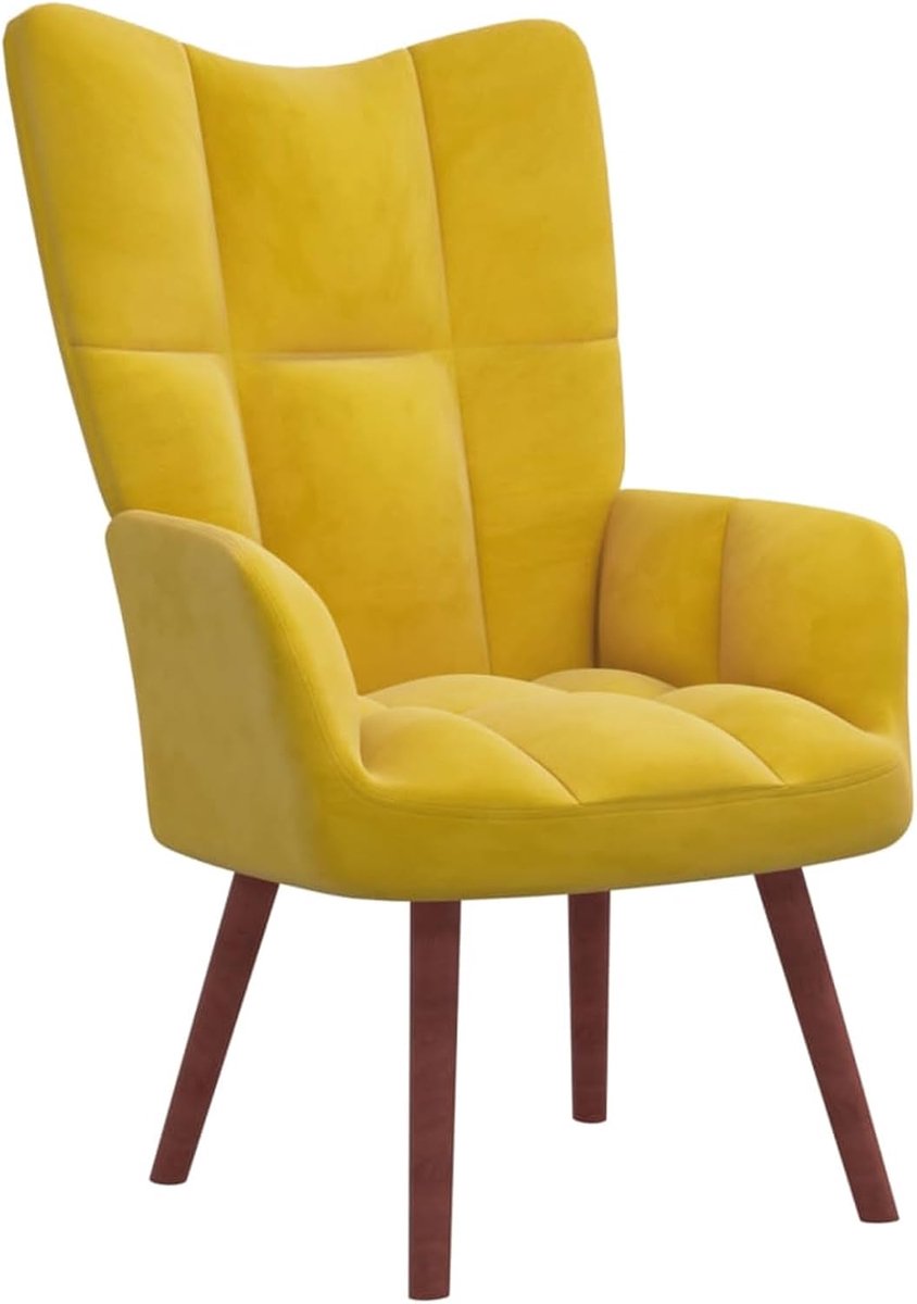 fauteuil, mosterdgeel, van fluweel, relaxstoel, televisiestoel, moderne relaxstoel, woonkamer 328058
