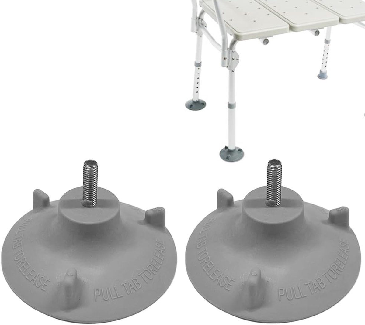 Veiligheidsstoel Voeten Tip Vervanging voor Douche Toilet Stoel Krukken & Transfer Bench Anti-Slip Cap Accessoires, 2 Stuks