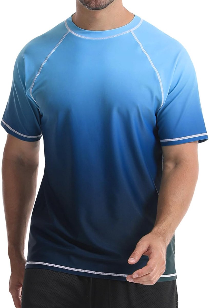 Rash Vest Watersport Rash Guards Zwemmen Shirts Zonbescherming Surfen T-Shirt Running Sport Top Sneldrogend Korte Mouw