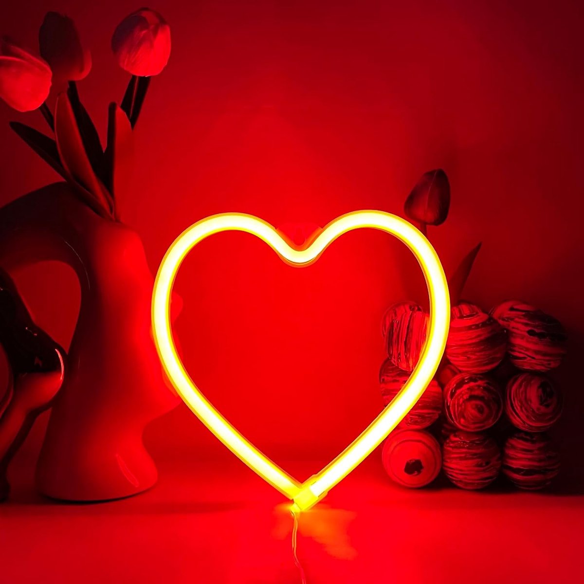 Leuchtreklamen Led Rood Neon Sign Led Neon Wandschilder Wanddecoratie Led Schilderen voor Slaapkamer Concertzaal Bar Club Feest Huwelijk Decoratie