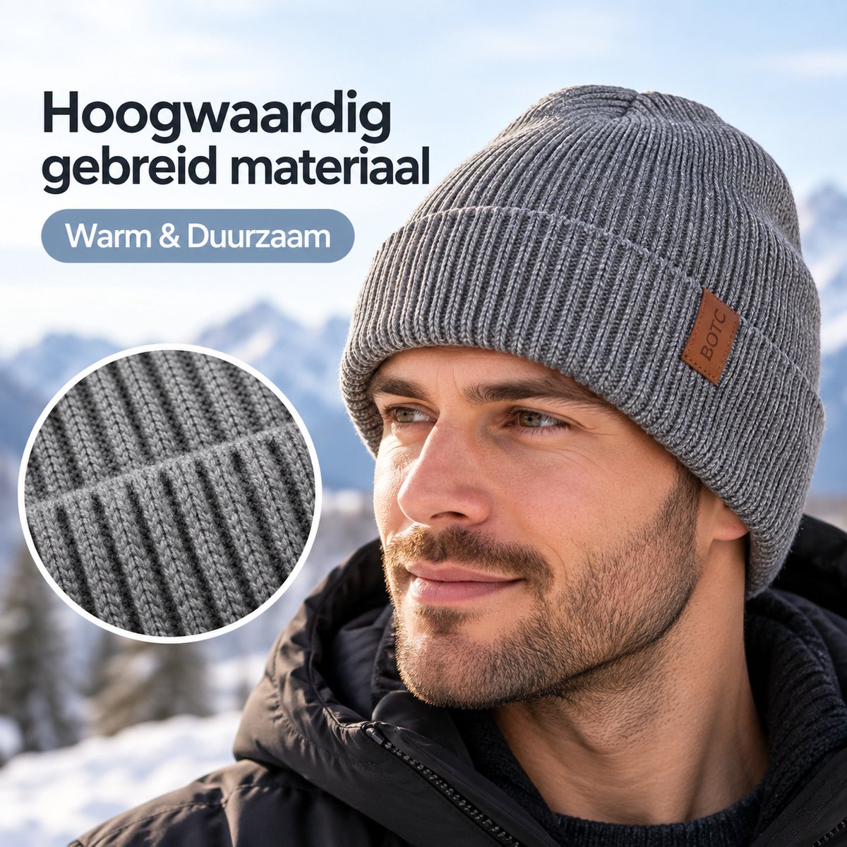 Muts - Winter Muts - One size - Unisex - Muts dames - Muts heren van BOTC — cadeau in Mode & Accessoires - foto 4