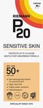 P20 sensitive skin crème, SPF 50+, hoge UVA/UVB-bescherming, dermatologisch getest.