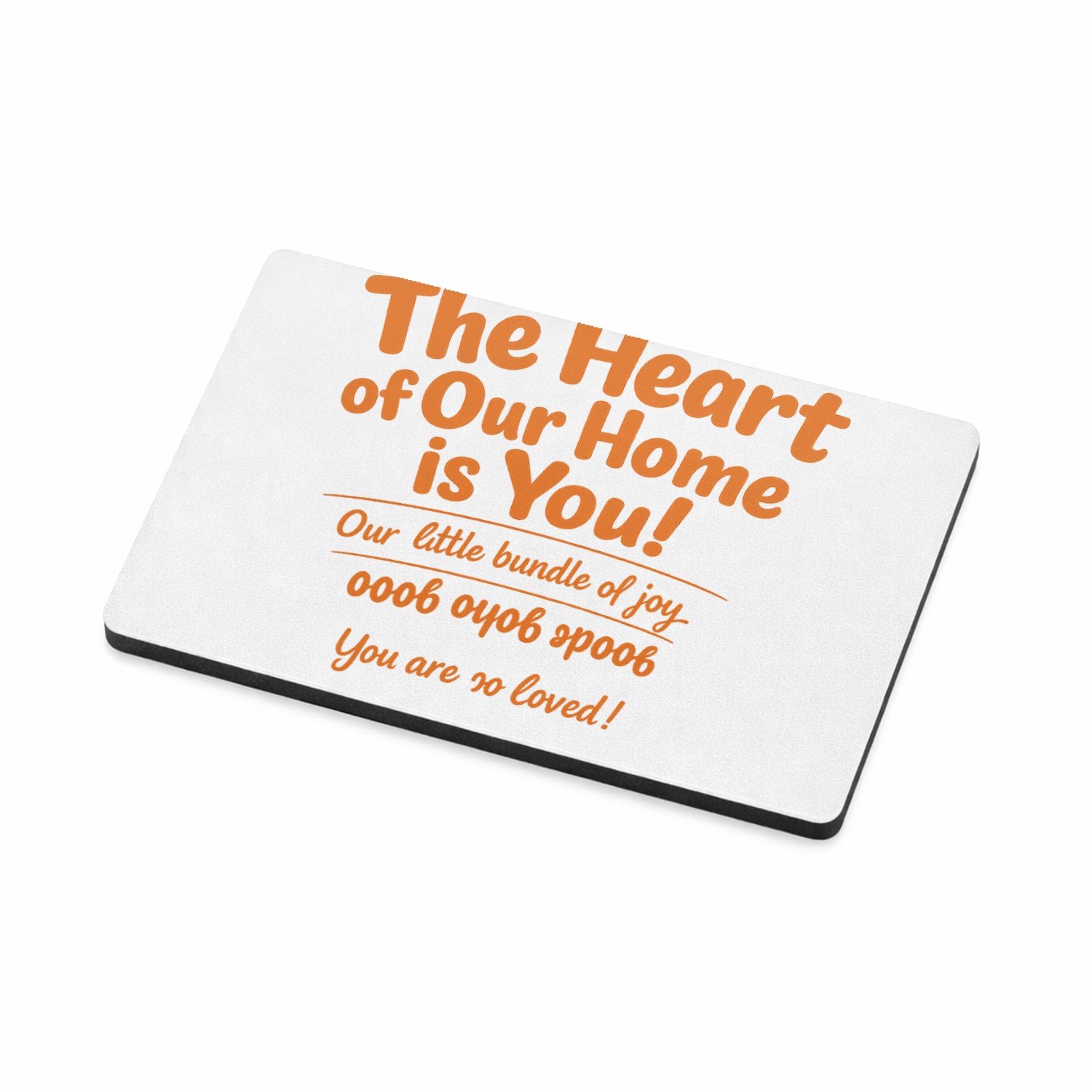 Mr Cadeautjes MDF magnetische fotolijst 7,5 x 5 - design Speelse typografische boodschap voor een andere ouderrol | cadeau Wit